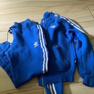 Vintage Blue Adidas Track Suit